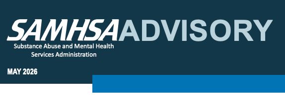 Blue text that reads SAMHSA ADVISORY